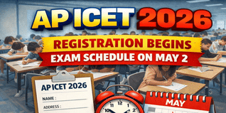 AP ICET 2026 Registration Begins @apsche.ap.gov.in; Exam Schedule on May 2